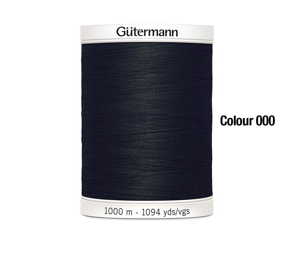 Gutermann Polyester Thread - 1000m - Black