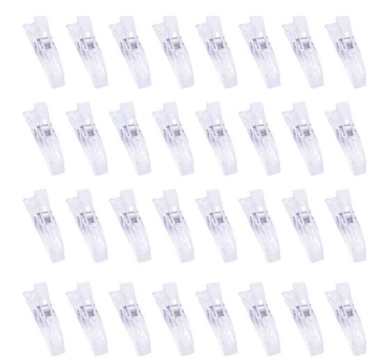 Large Multipurpose Clips - Clear