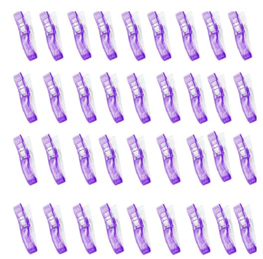 Large Multipurpose Clips - Purple