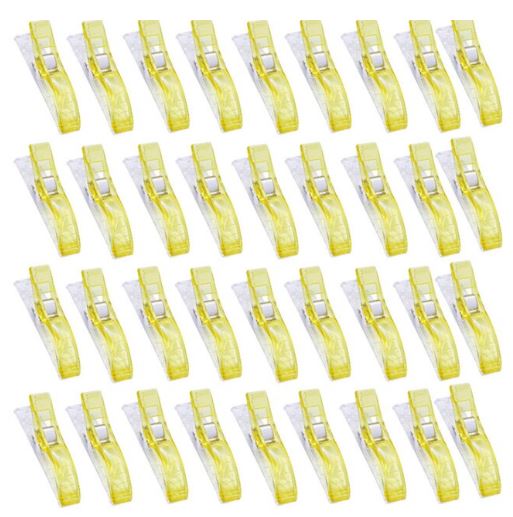 Large Multipurpose Clips - Yellow